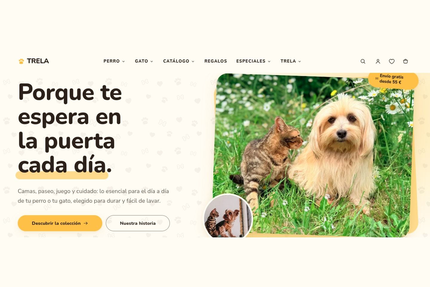 Vista del proyecto Trela Shop